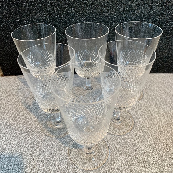 Mid-Century Modern Crystal Stemware Barware Cocktail Wine - Set of 6 - Picture 2 of 7